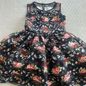 Floral girls party dress